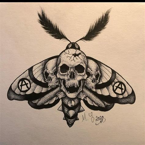 Top 8 Death Moth Tattoo Designs With Their。